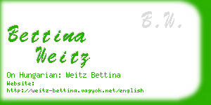 bettina weitz business card